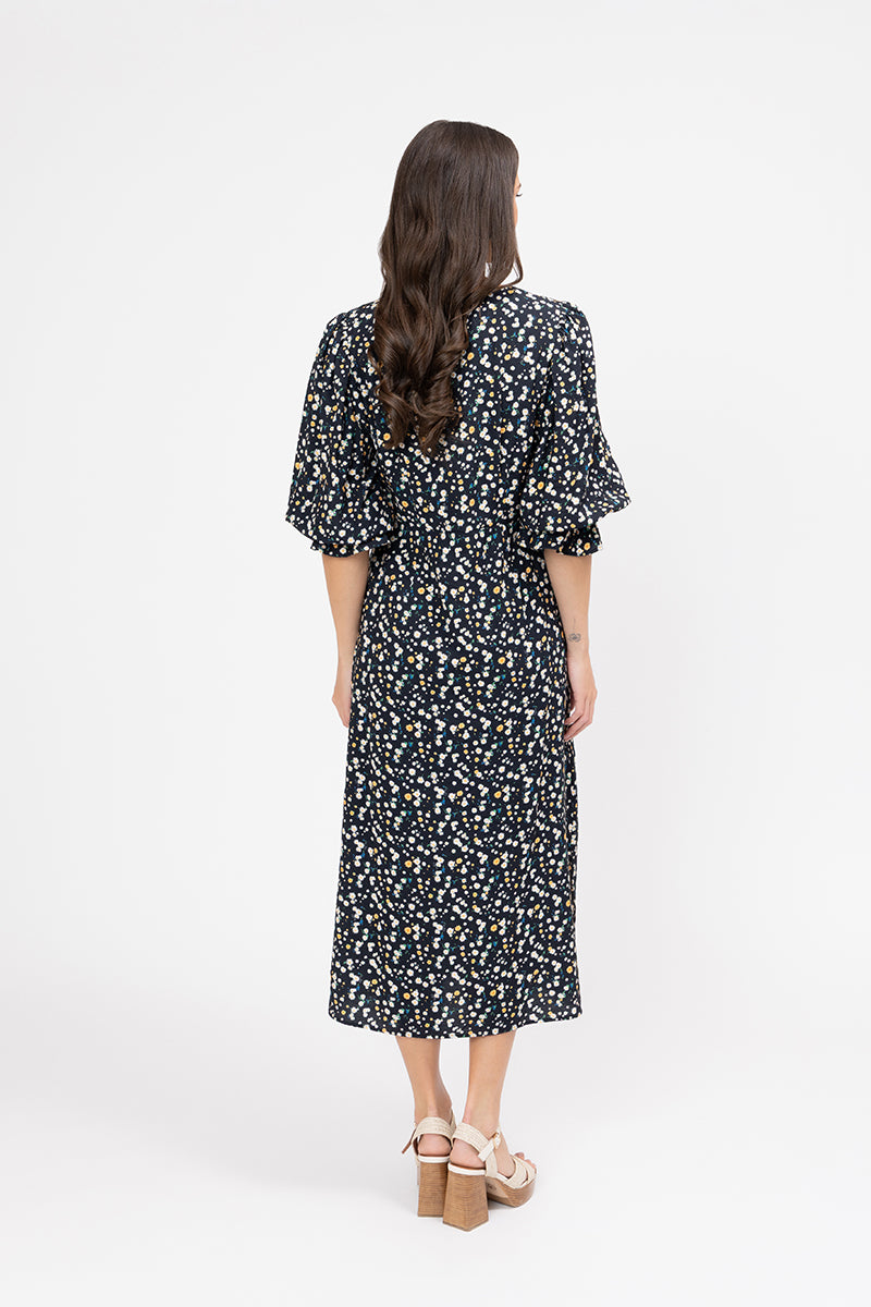 Madrid Dress - Midnight Daisy