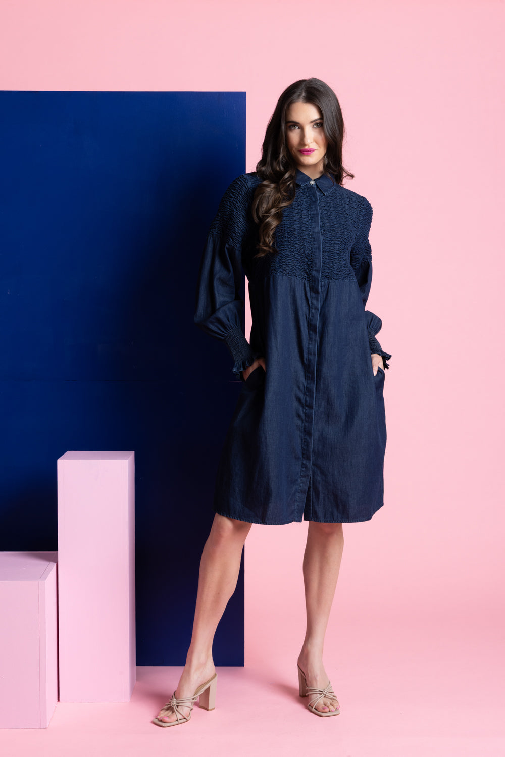Cheri Dress | Indigo Denim