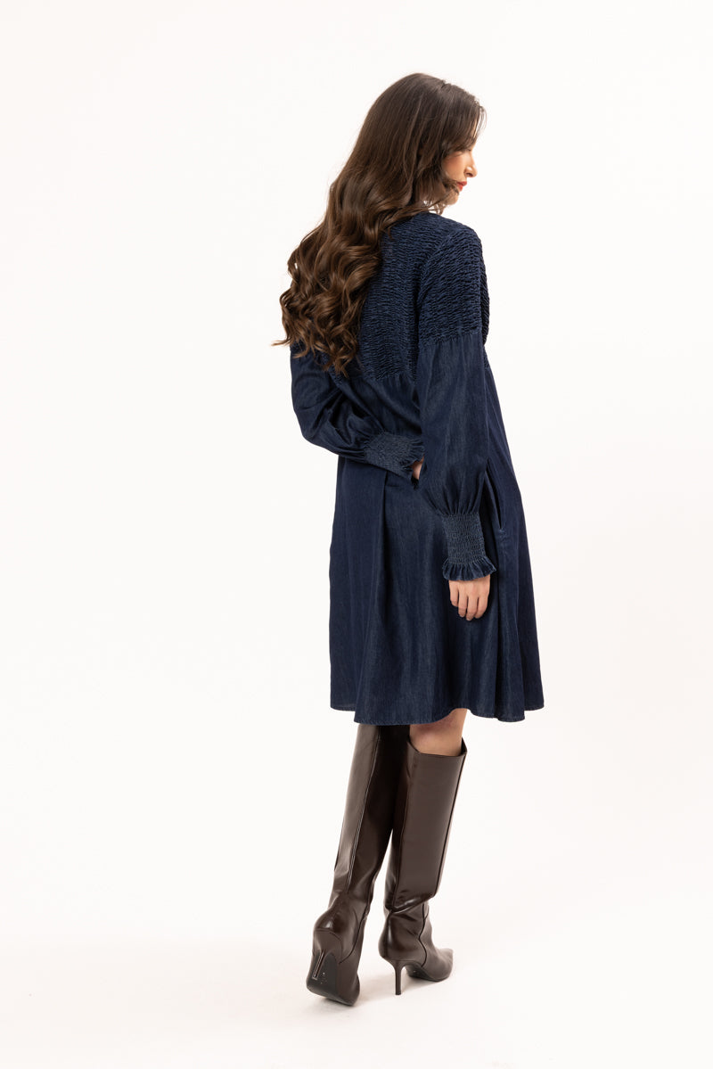 Cheri Dress | Indigo Denim