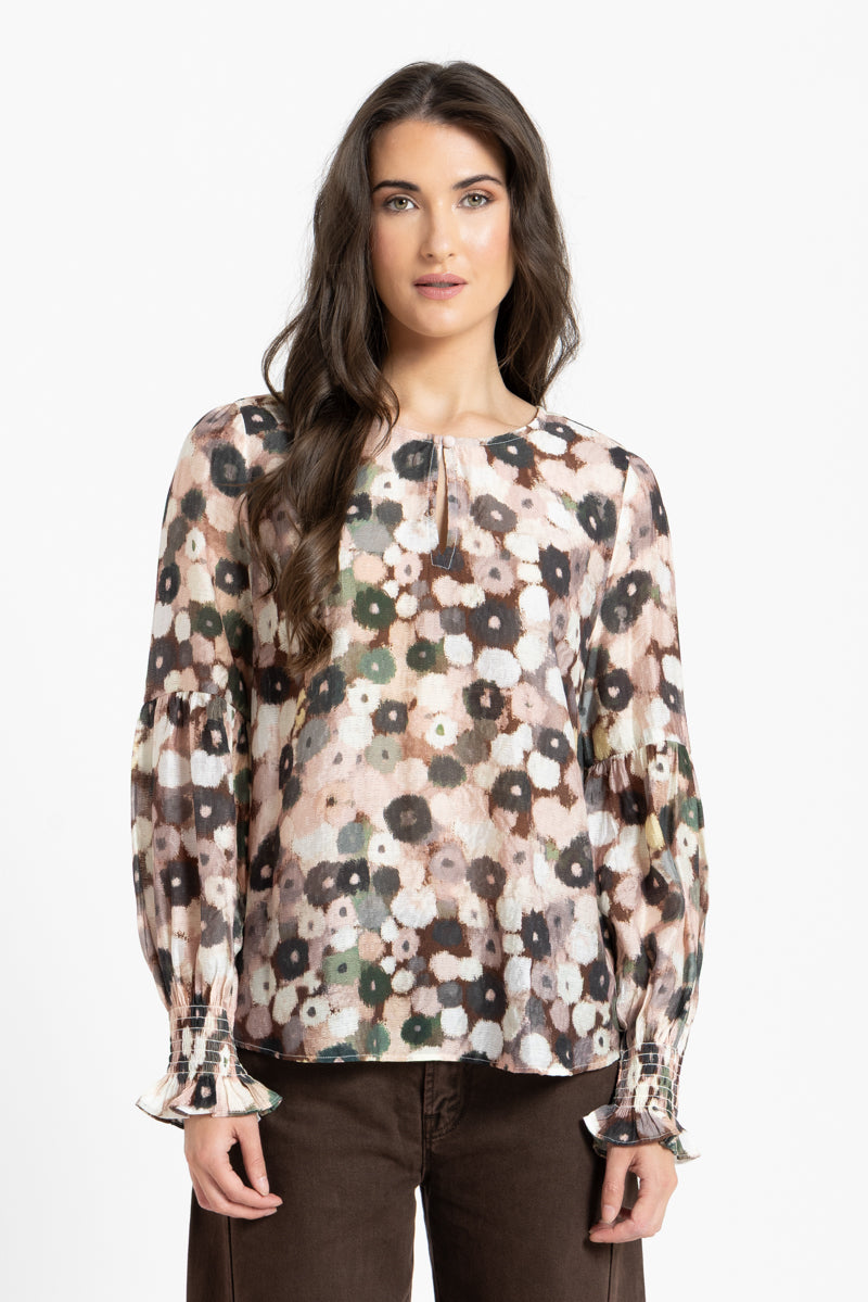 Vienna Blouse | Blush Poppy