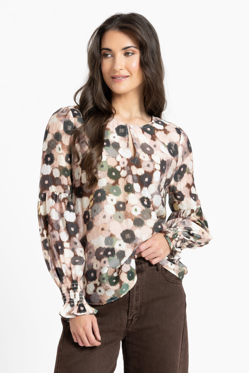 Vienna Blouse | Blush Poppy