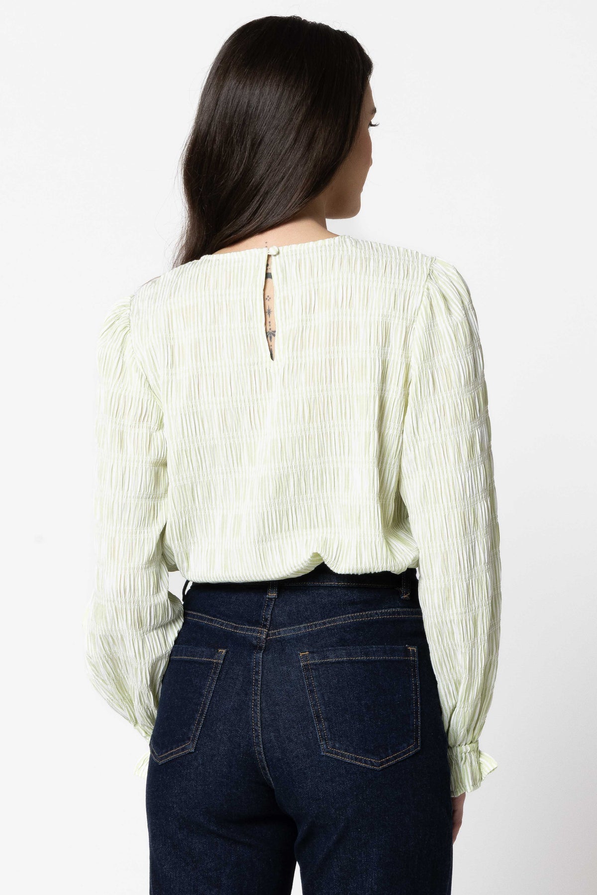 Harper Top - Olive Stripe