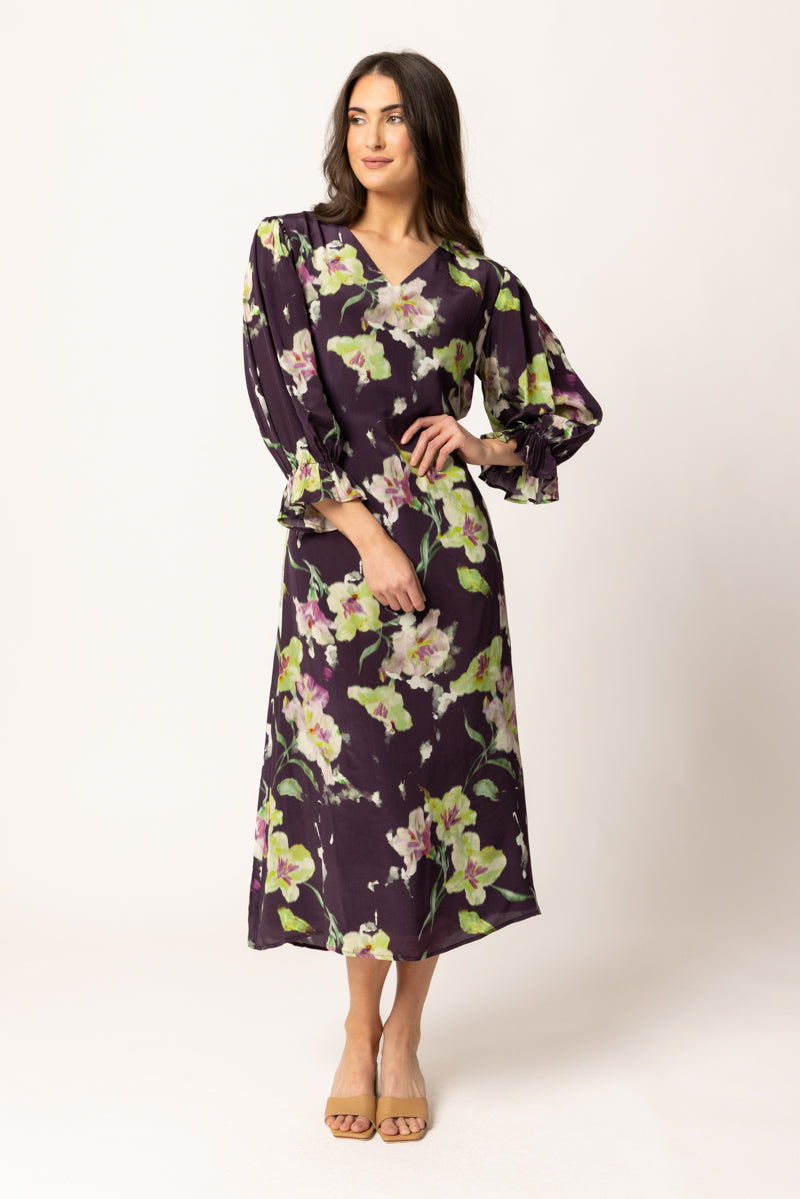 SANTORINI DRESS |  Merlot Bloom