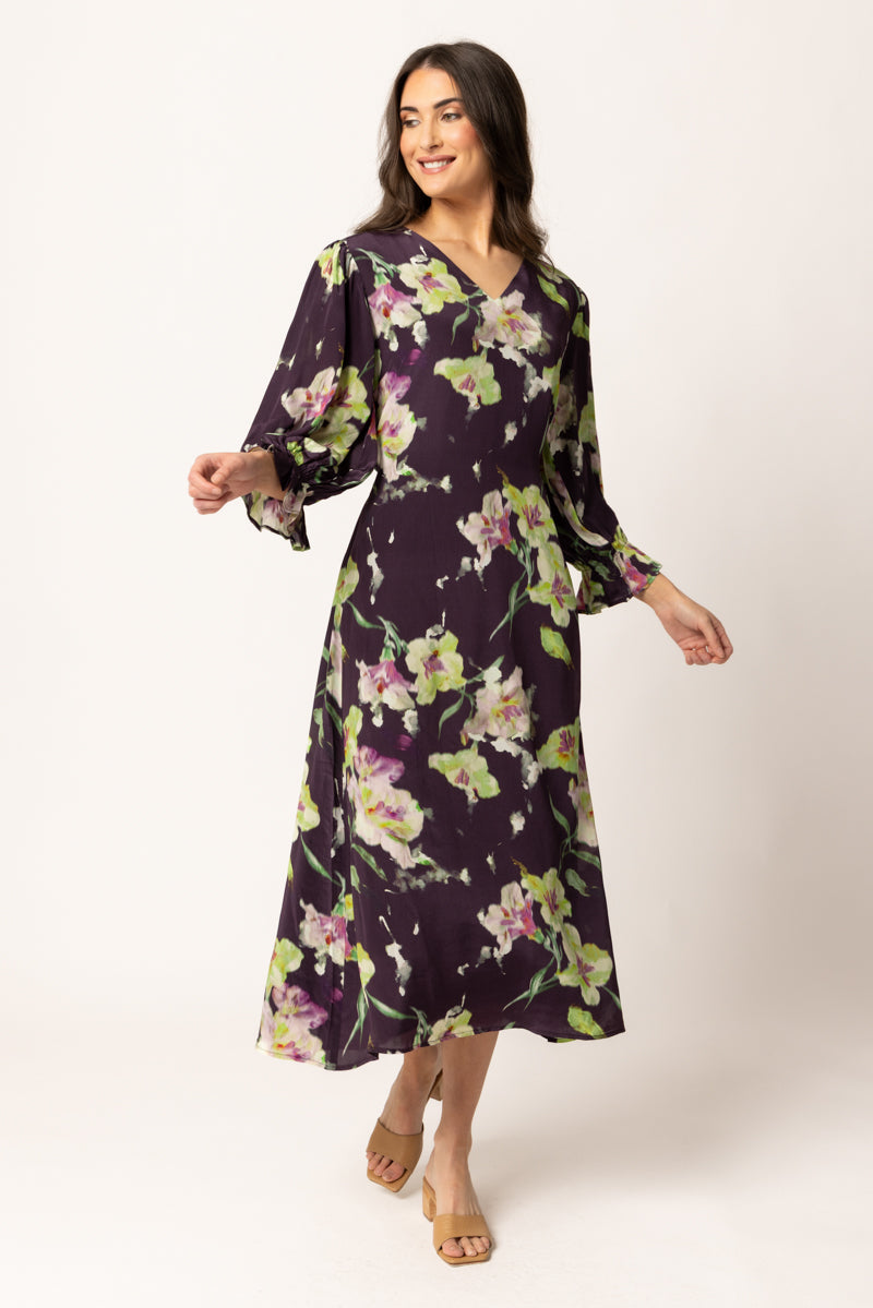 SANTORINI DRESS |  Merlot Bloom