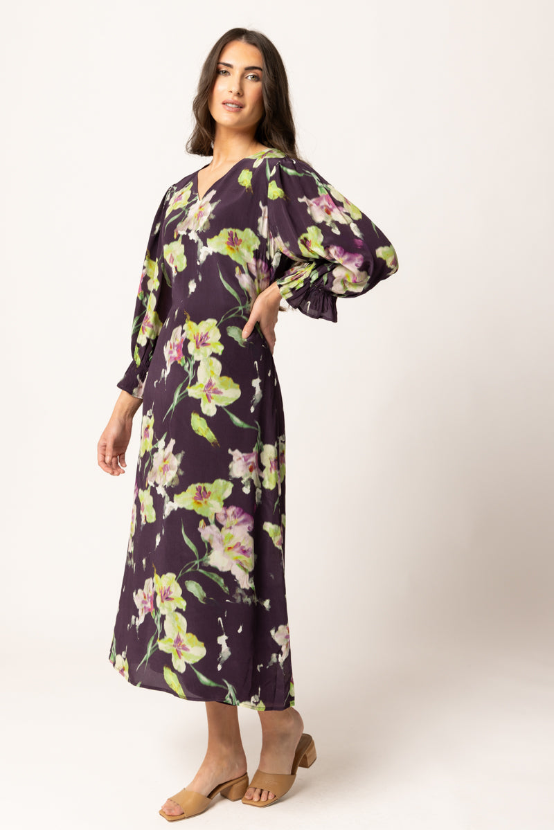 SANTORINI DRESS |  Merlot Bloom