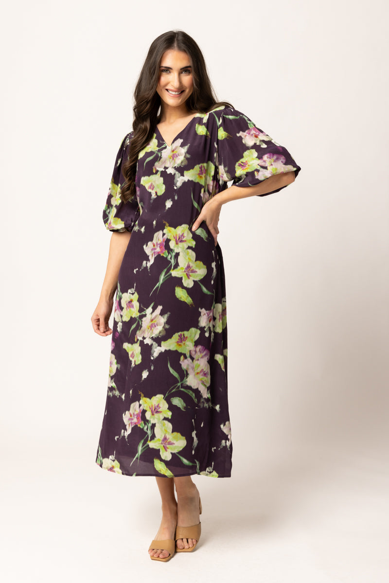 SANTORINI DRESS |  Merlot Bloom