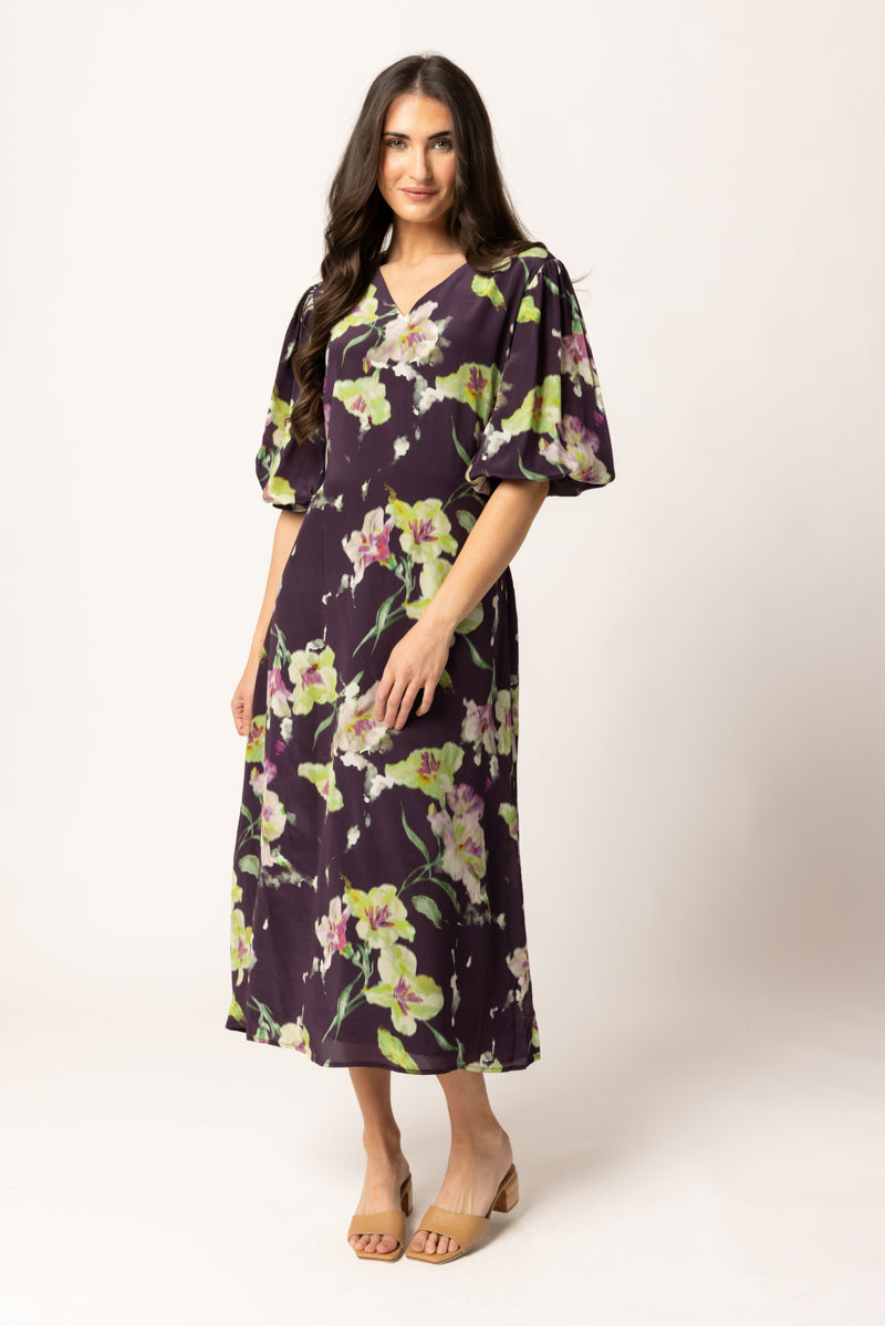 SANTORINI DRESS |  Merlot Bloom