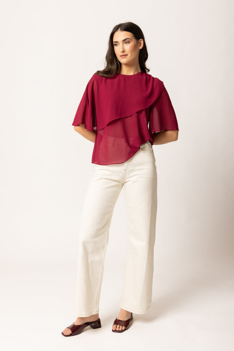 DRIFTER BLOUSE | Cranberry
