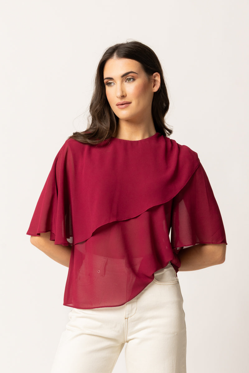 DRIFTER BLOUSE | Cranberry
