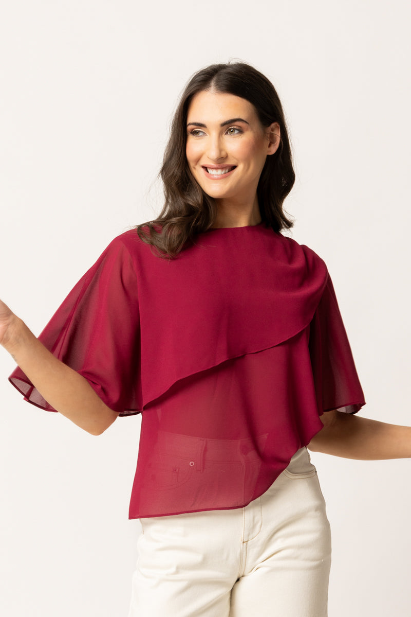 DRIFTER BLOUSE | Cranberry