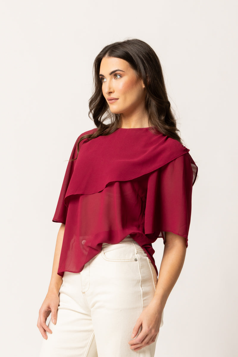 DRIFTER BLOUSE | Cranberry
