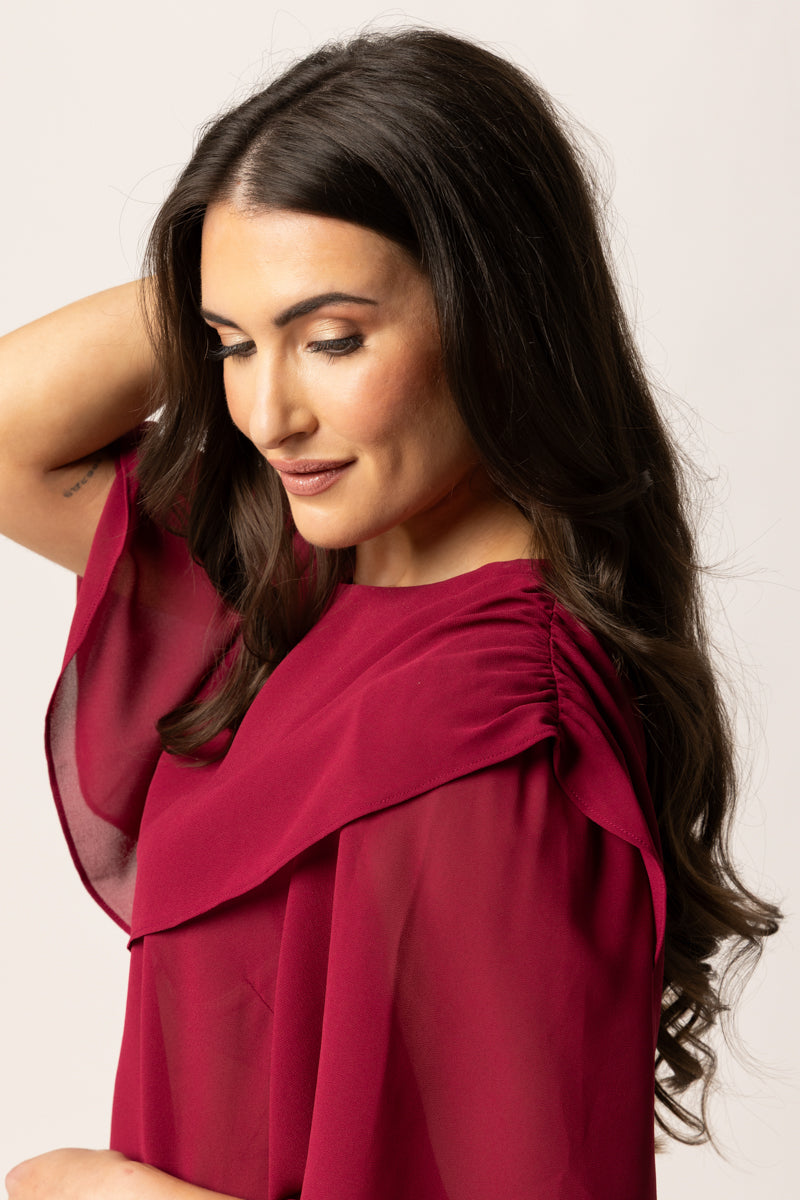 DRIFTER BLOUSE | Cranberry