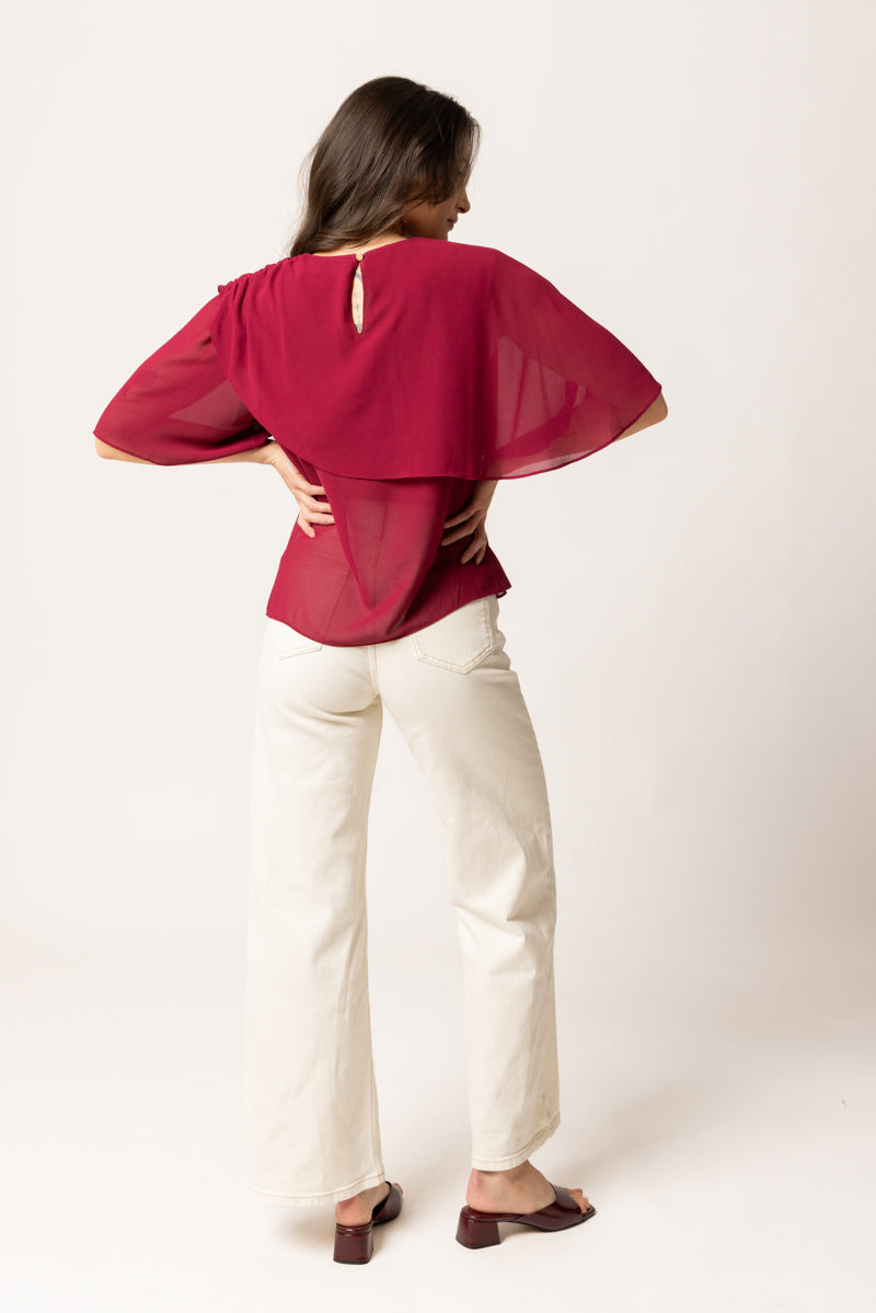 DRIFTER BLOUSE | Cranberry