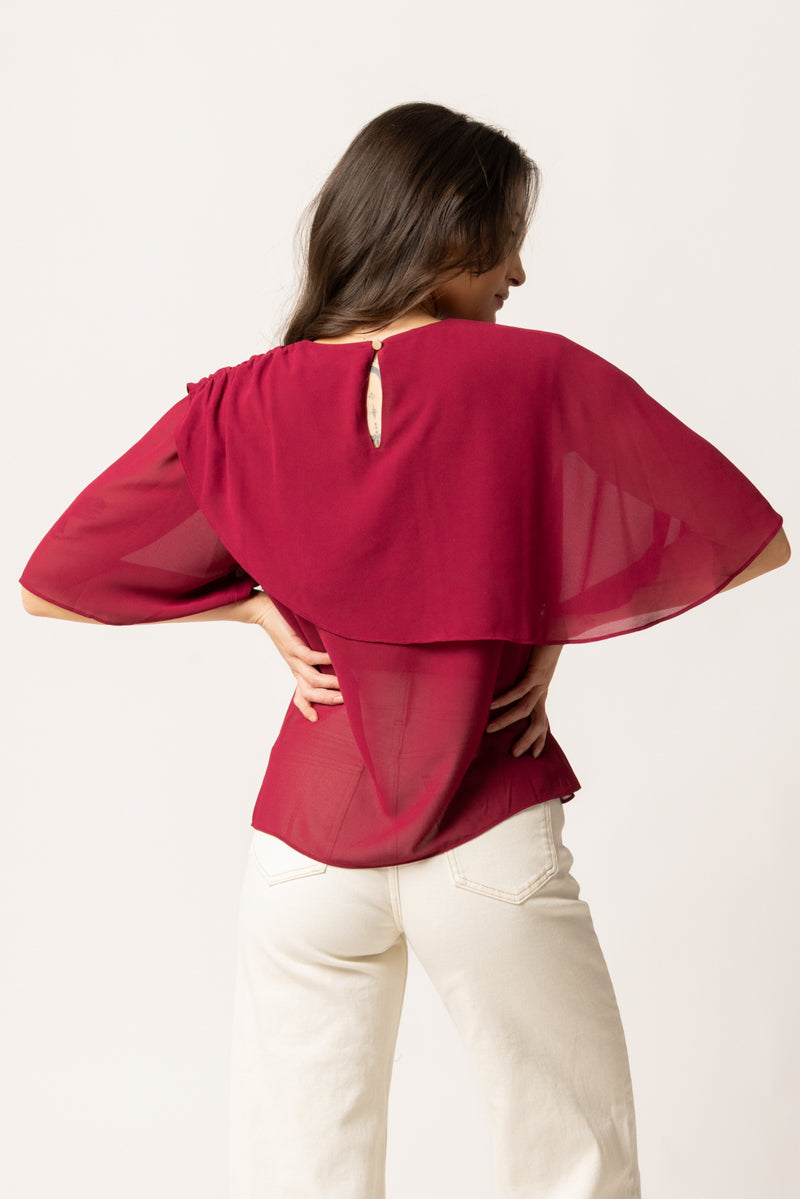 DRIFTER BLOUSE | Cranberry