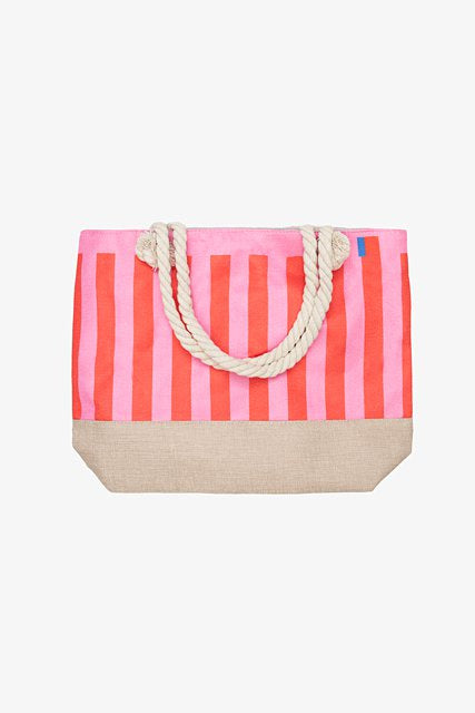 Summer Tote  - Pink Stripe