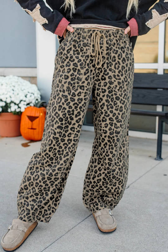 Jungle Queen Drawstring Denim Trousers