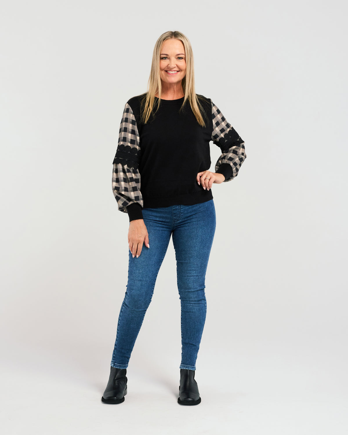 Lilith Jumper - Black Square