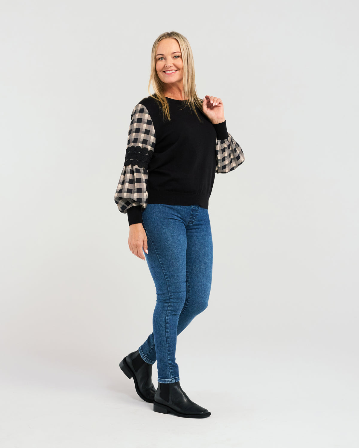 Lilith Jumper - Black Square