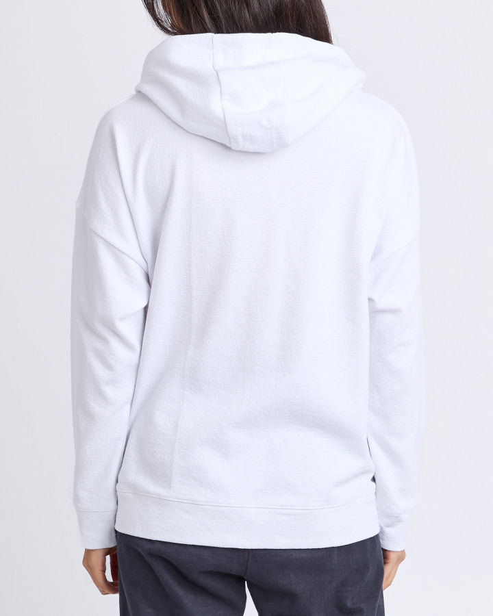 Beachy Hoodie Long Sleeve - White