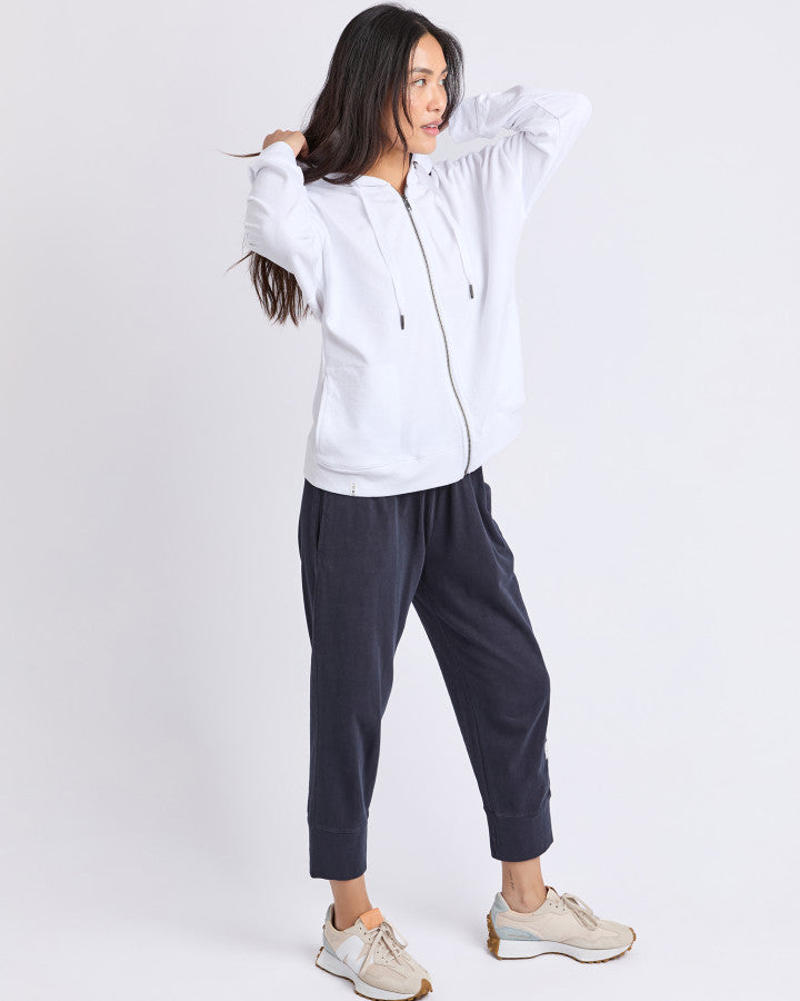 Beachy Hoodie Long Sleeve - White