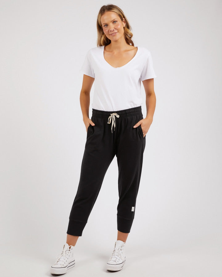 3/4 Brunch Pant - Black