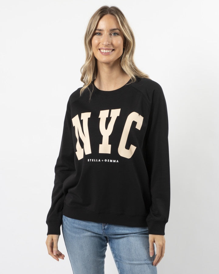 Classic Sweater - Black NYC (Cream)