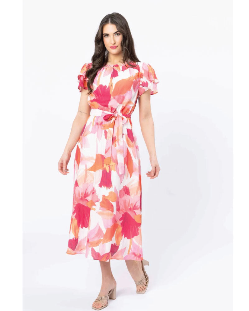 Coastal Maxi Dress - Pink Peach