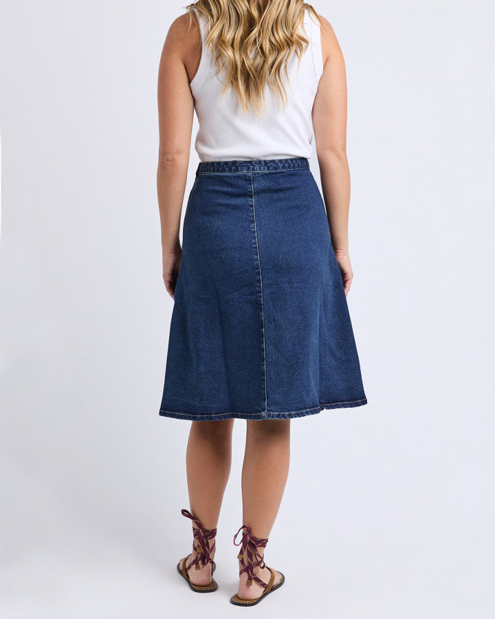 Copenhagen Skirt - Mid Blue Denim