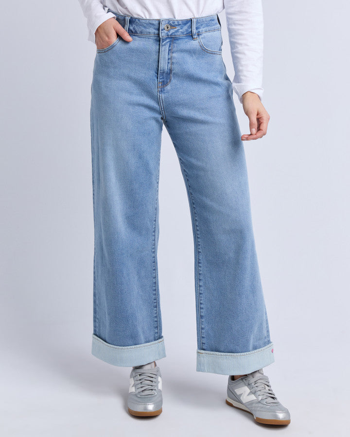 Deb Turn Up Jean | Light Blue
