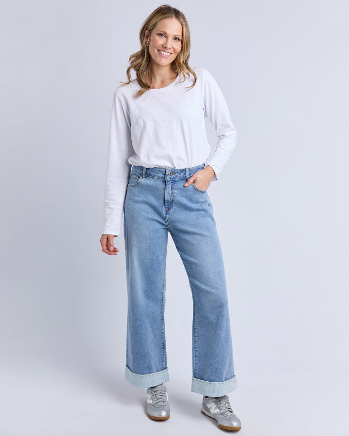 Deb Turn Up Jean | Light Blue