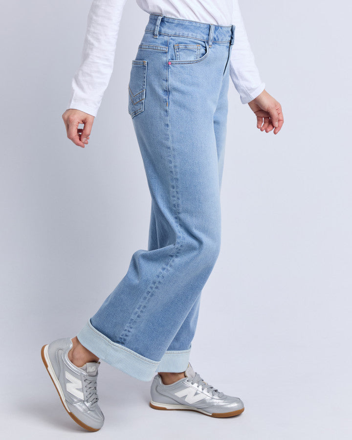 Deb Turn Up Jean | Light Blue
