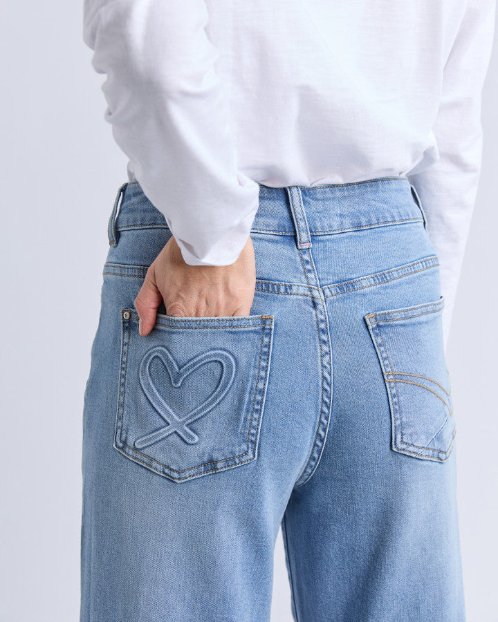 Deb Turn Up Jean | Light Blue