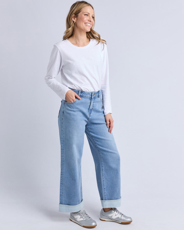 Deb Turn Up Jean | Light Blue