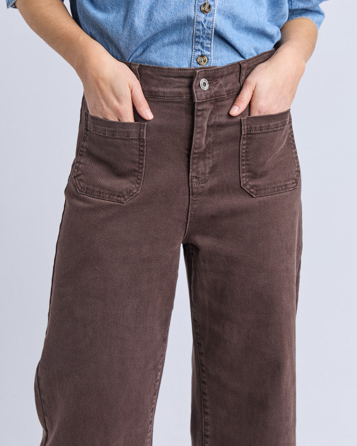 Delphi Front Pocket Jean  | Chocolate