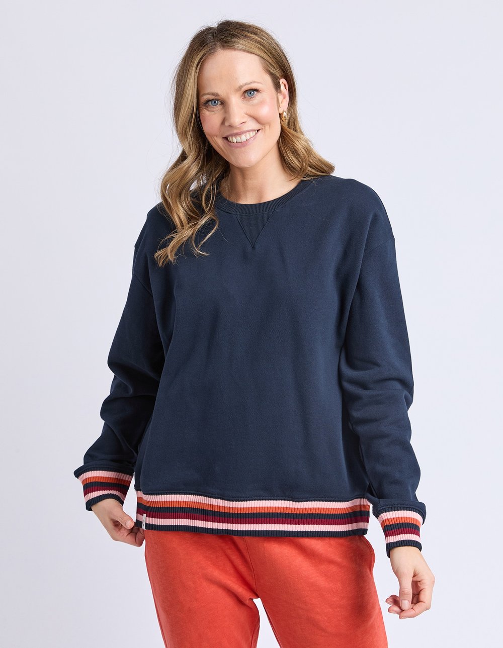 Lili Fleece Crew | Navy
