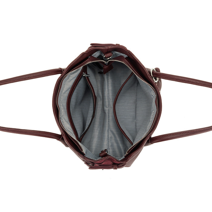 Alexandra Burgundy 3 Piece Handbag | Burgundy