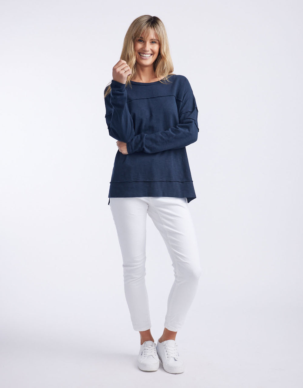 Jayne Throw On Top  - Navy