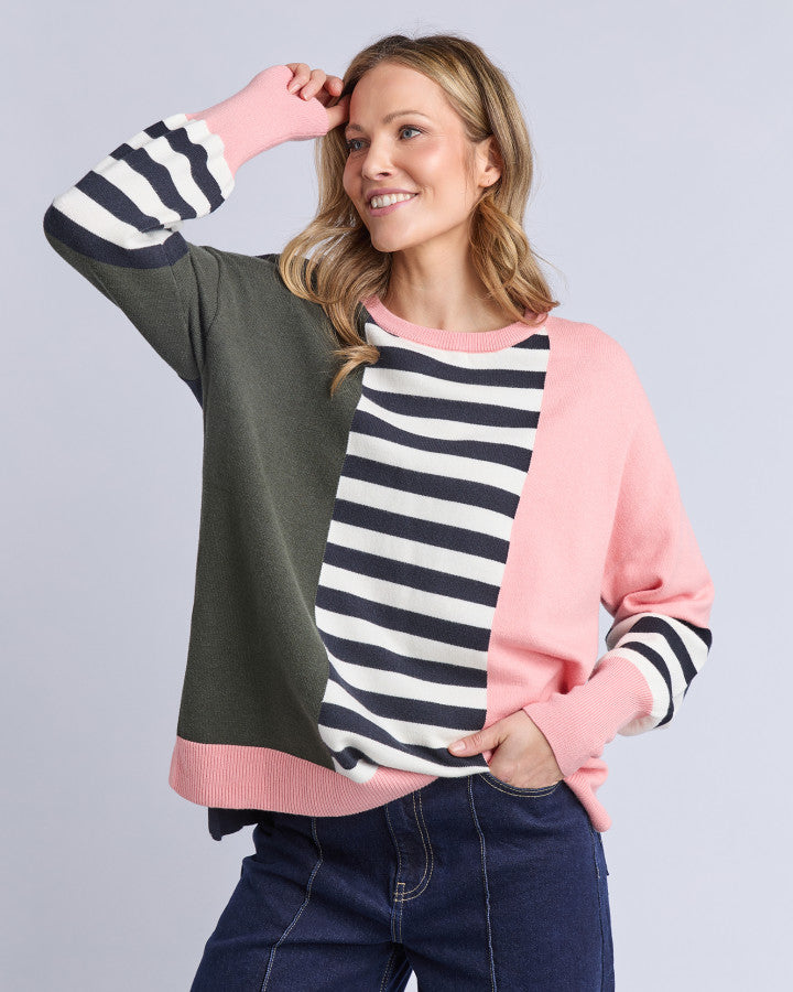 Freja Knit | Navy Multi