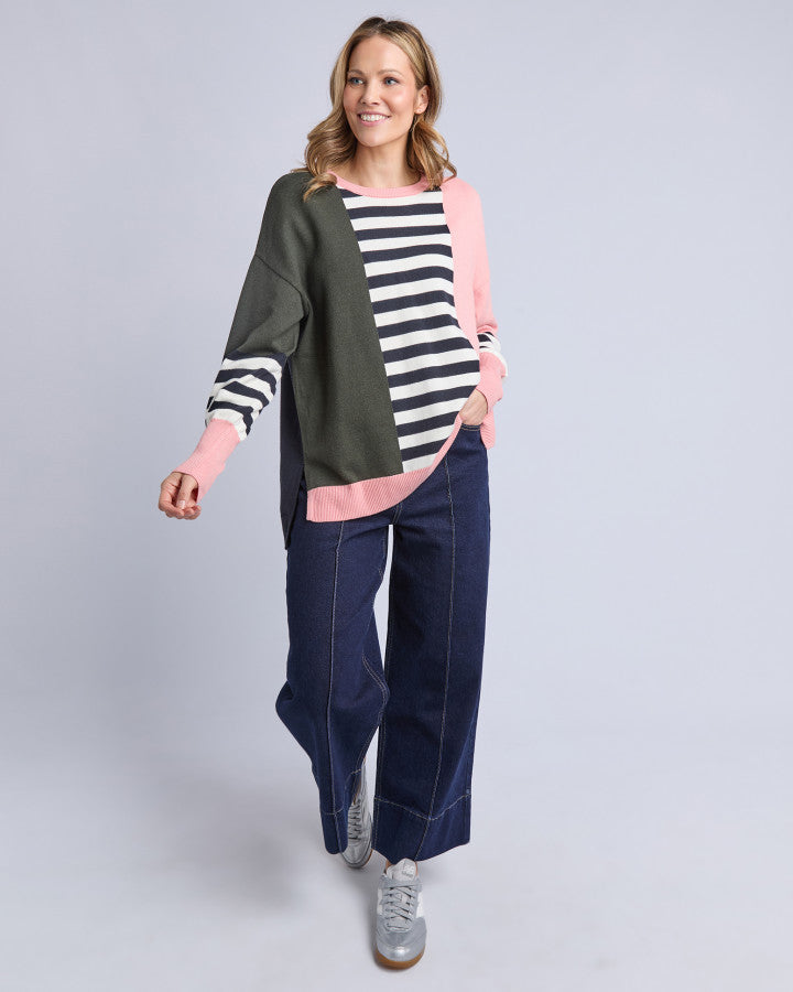 Freja Knit | Navy Multi