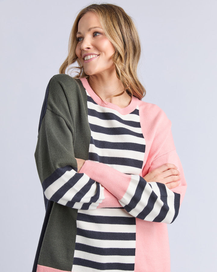 Freja Knit | Navy Multi