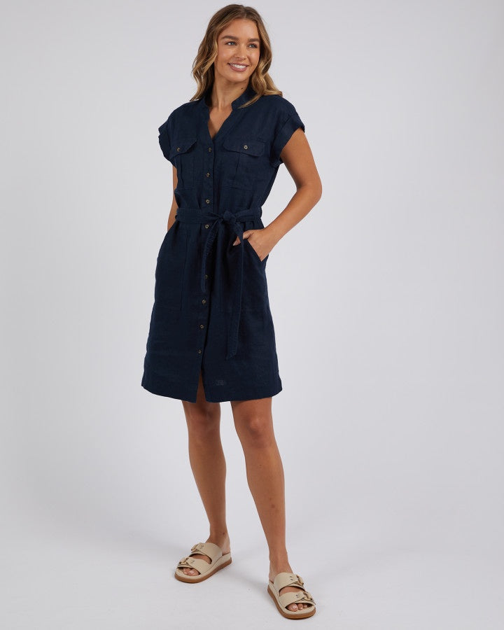 Harlow Dress  - Navy