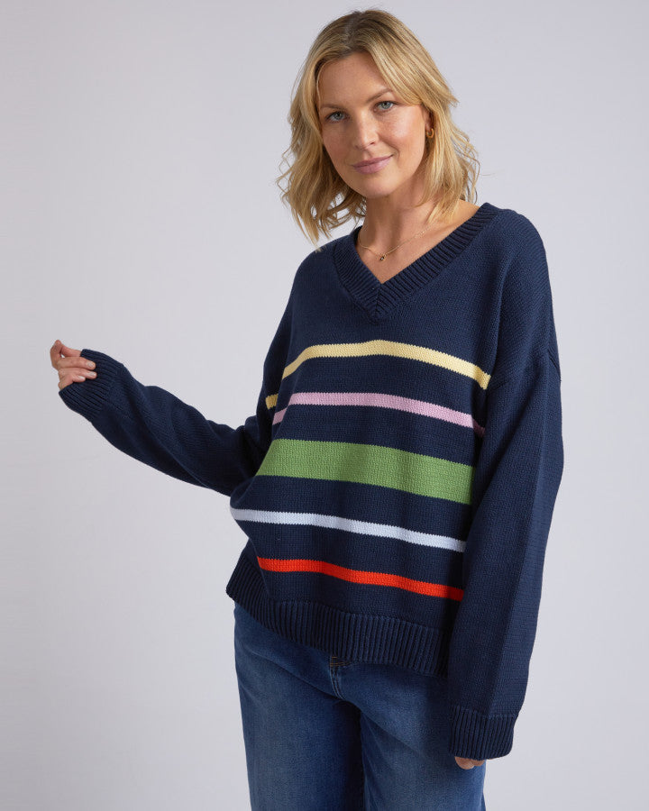 Harper Vee Neck - Navy