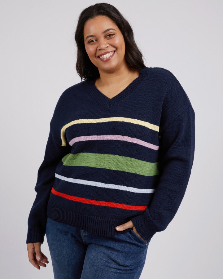Harper Vee Neck - Navy