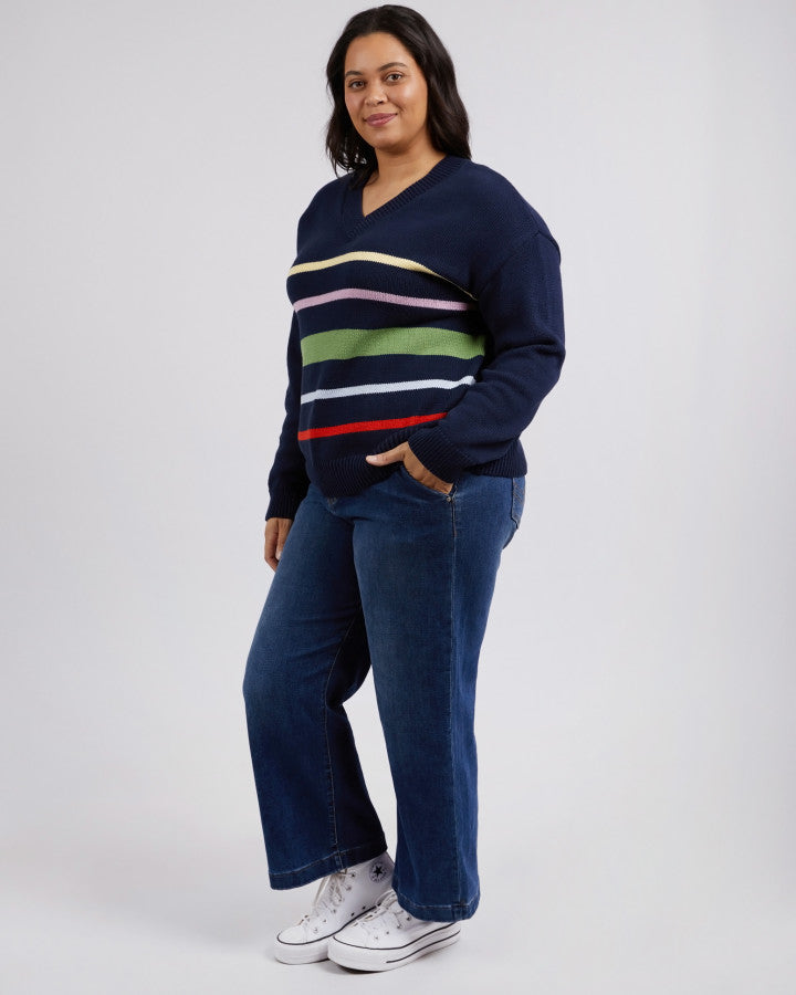 Harper Vee Neck - Navy