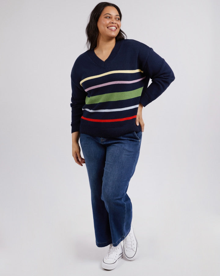 Harper Vee Neck - Navy