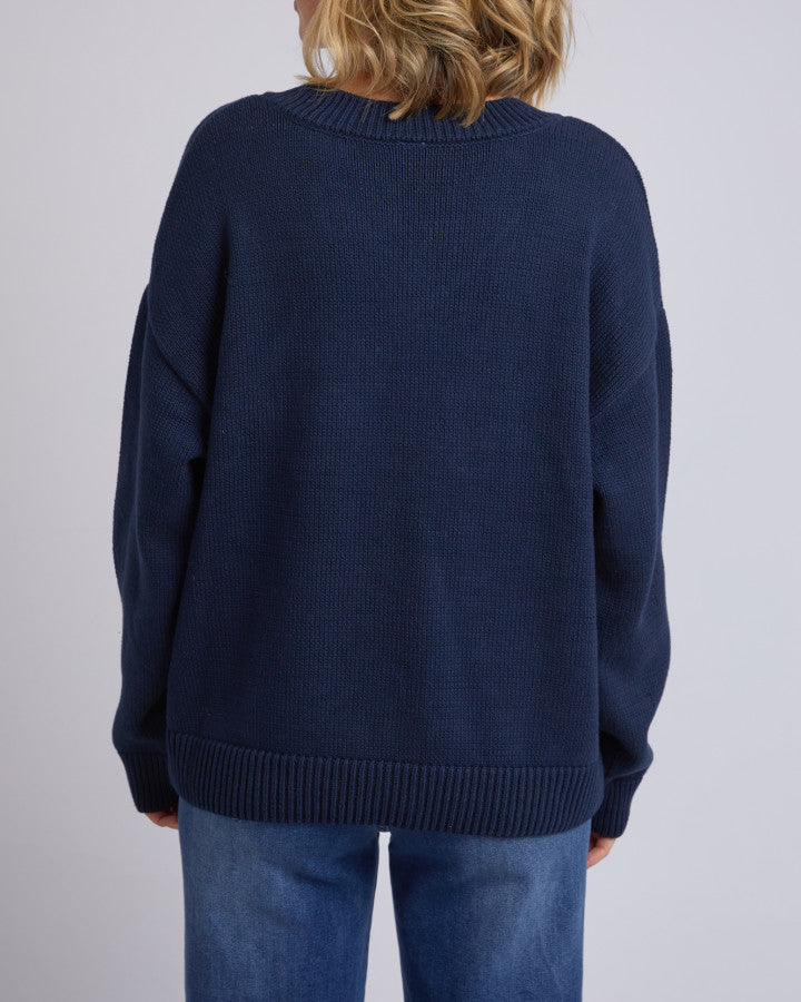 Harper Vee Neck - Navy