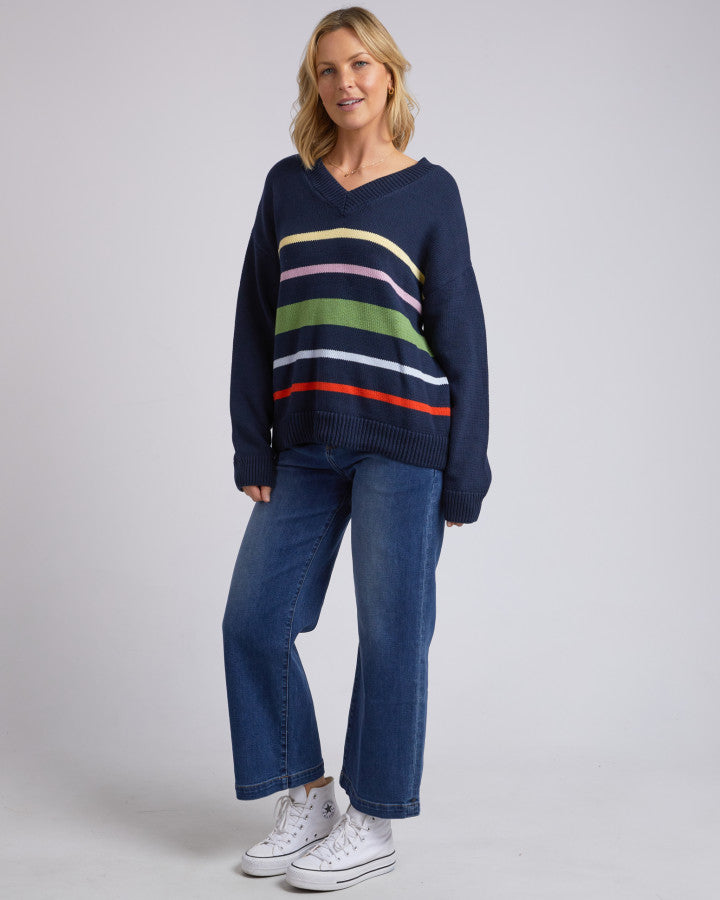 Harper Vee Neck - Navy