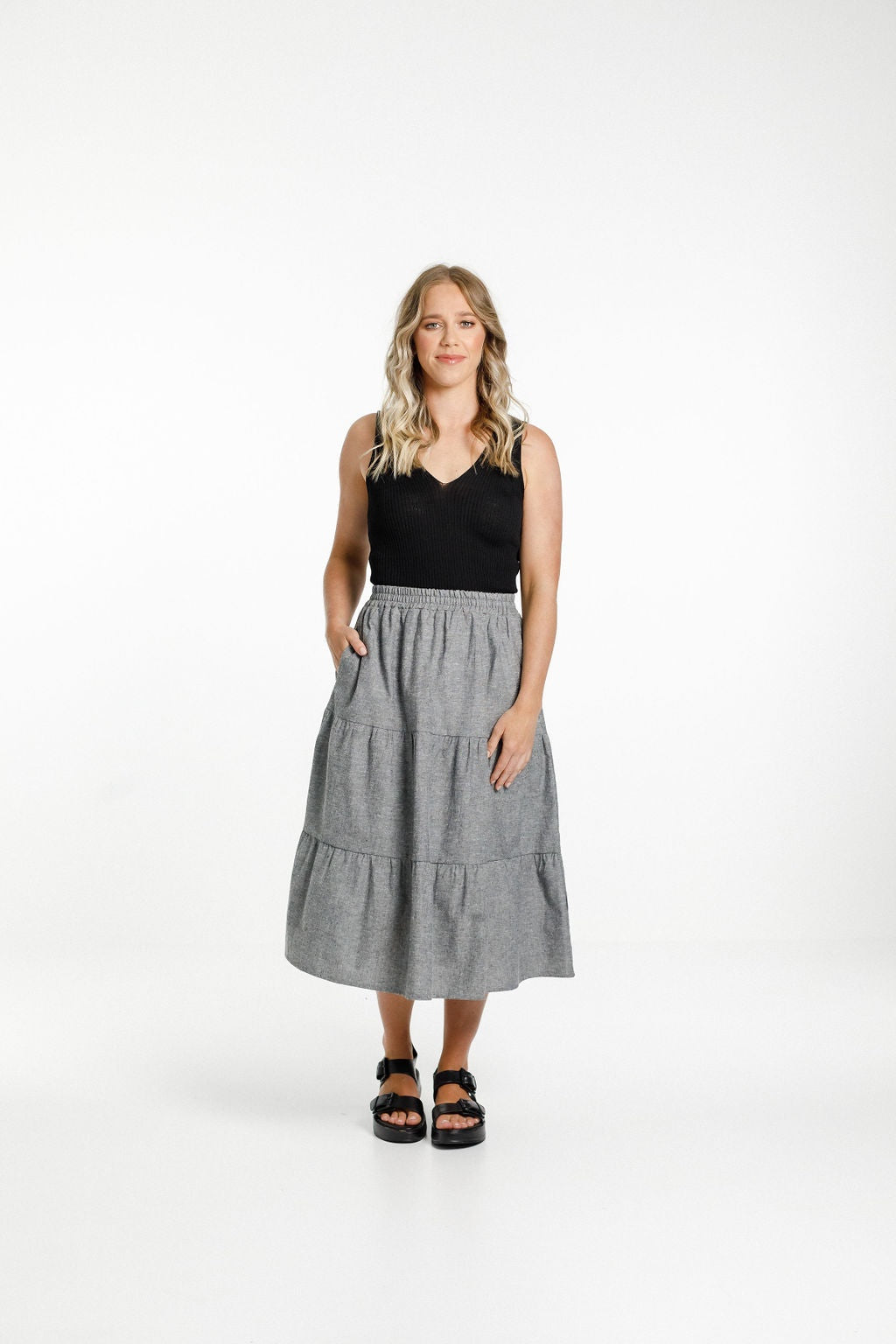 Lexi Skirt - Charcoal