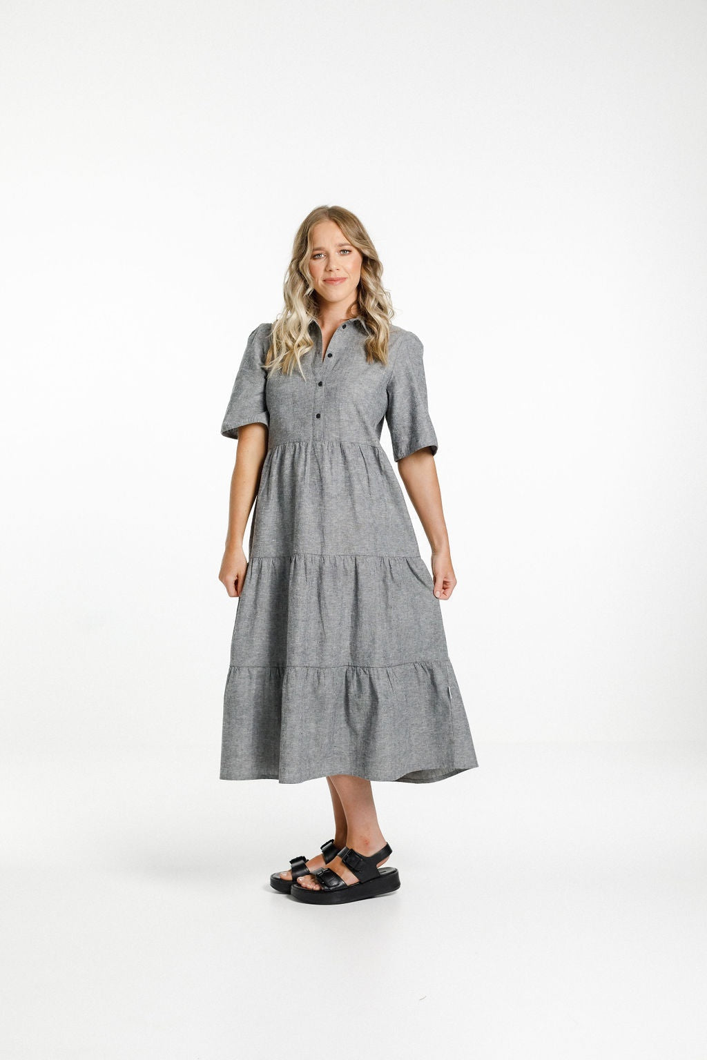 Khloe Dress - Charcoal