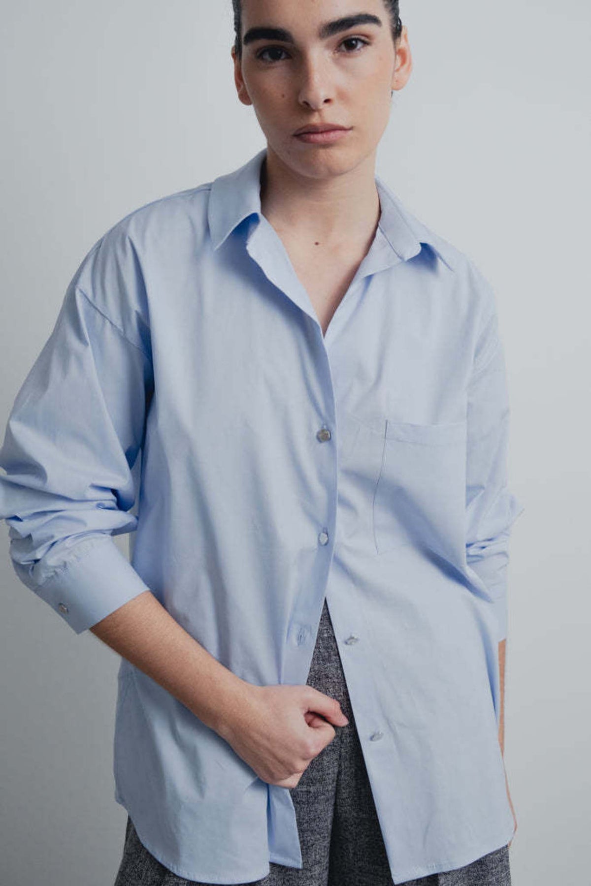 Cloud Mist Cotton Shirt